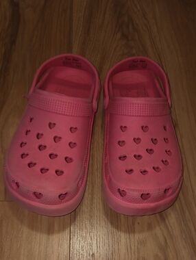 🐞10 for $13❗️SALE❗️Pink Kids Heart-Cut Clog Sandals - Unbranded